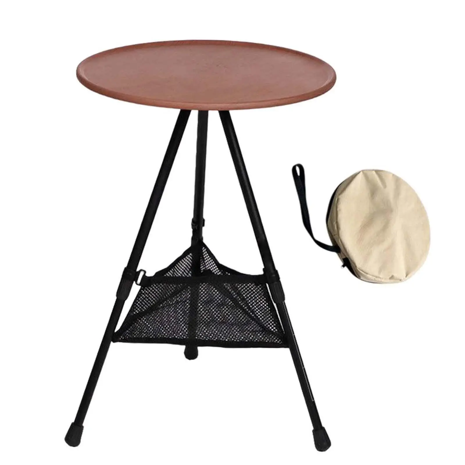 Outdoor Camping Round Table Durable Coffee Table for Bedroom