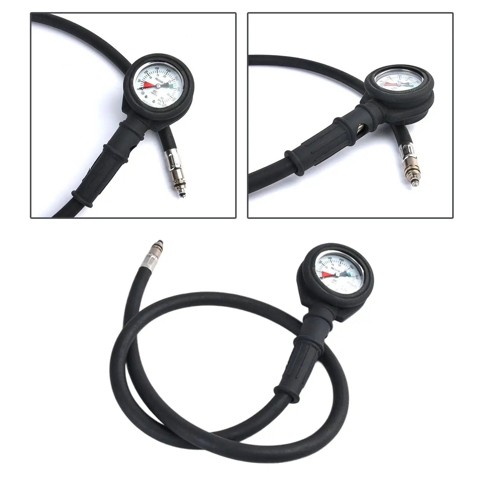 Professional Diving Pressure Gauge 400 Bar Scuba Diving Tank Checker Diving Air