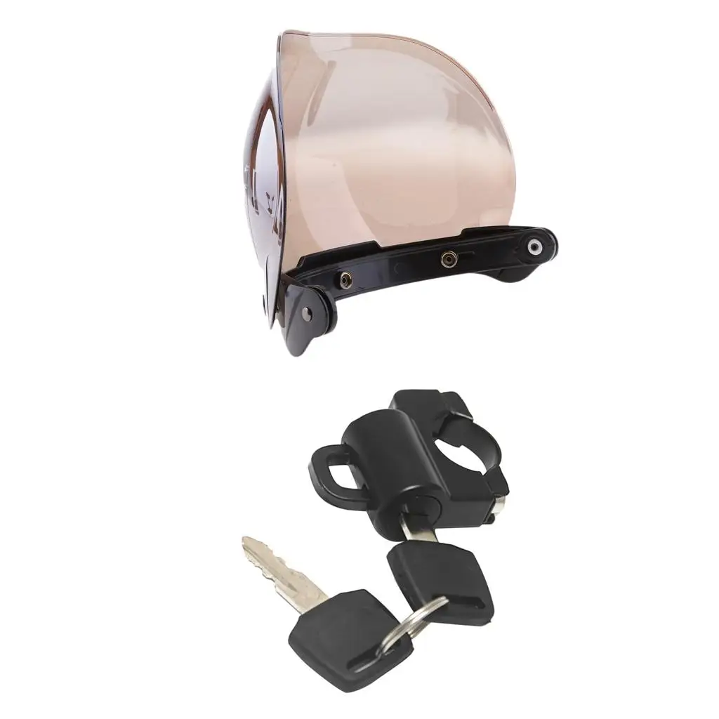 3 Snap Helmet Visor Shield For +Motorcycle Helmet Anti-theft Lock 22m