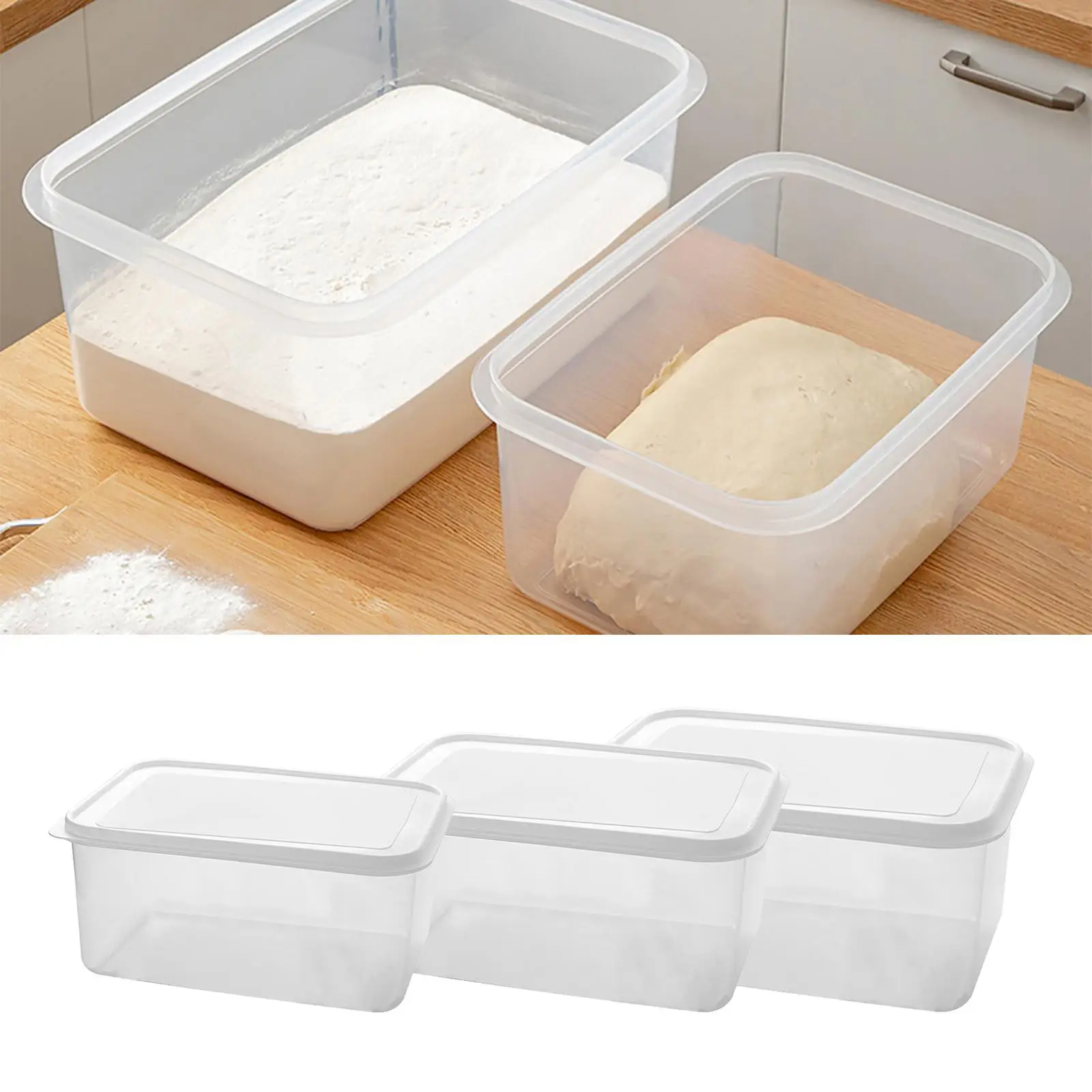 Pizza Dough Proofing Box Dough Fermentation Storage Box Pizza Dough Tray for Restaurant Refrigerator Home Pies French Bread