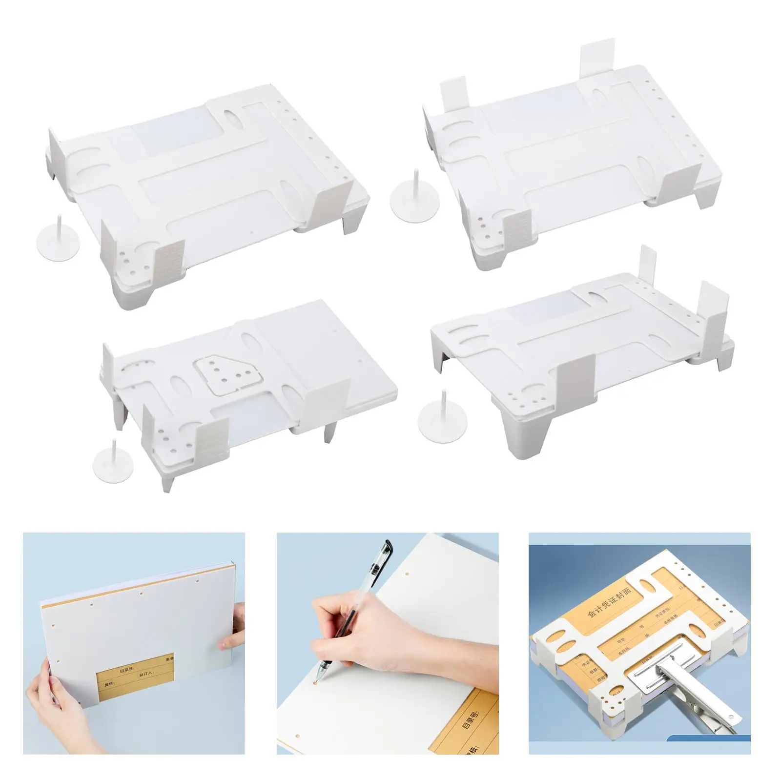 Invoice Binding Organizer Multi Functional Binding Aid Sorting Board Finishing Rack for Ticket Receipt File Document Accounting