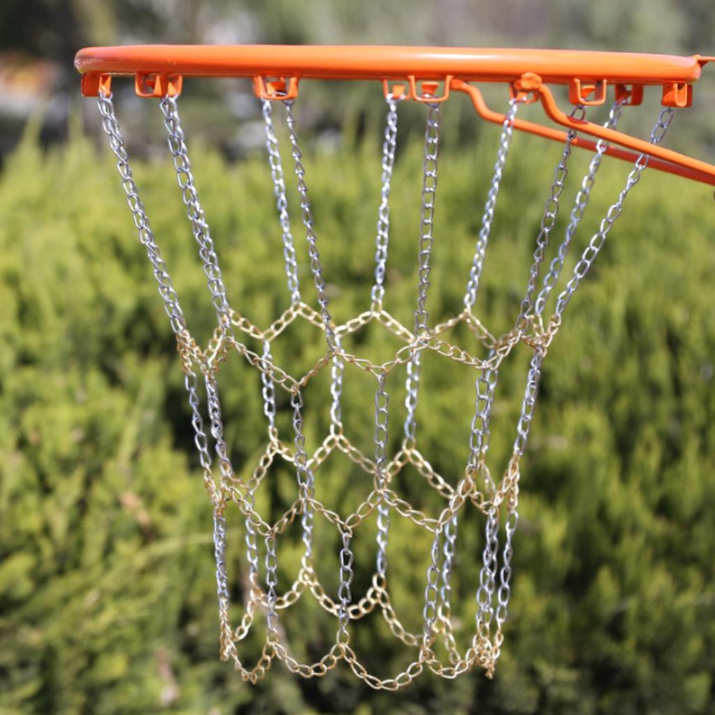 Basketball Metal Chain Net Sports Rims 12 Loop RUSTPROOF STANDARD Basketball Backboard Rim HOOPS Targets