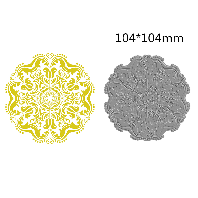 2022 Hot Foil Plates Datura Pattern Noble Elegant Wedding Background  Scrapbooking Frames Card Craft No Metal Cutting Dies