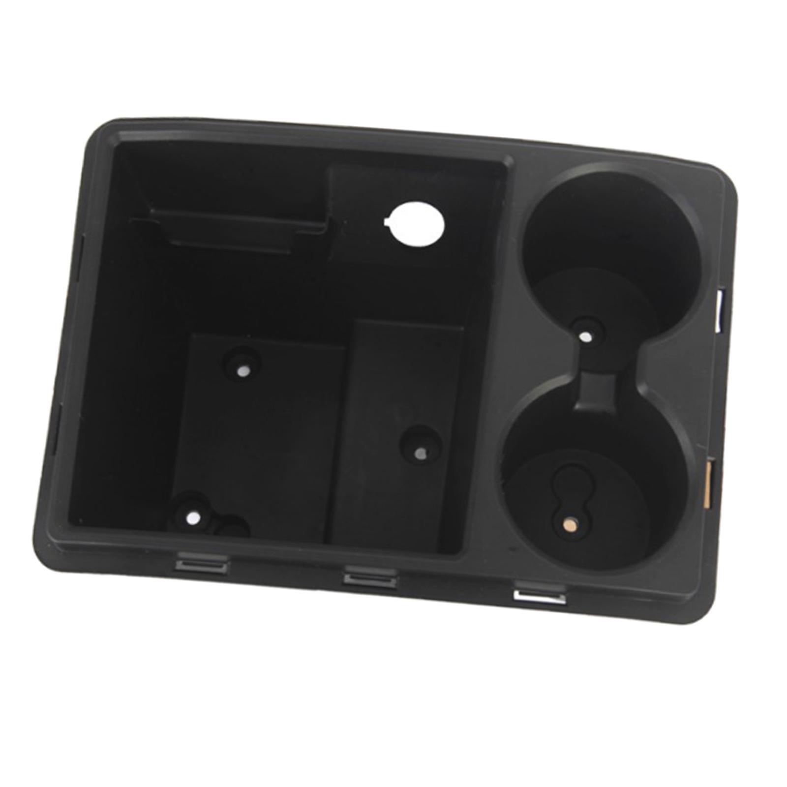 Center Console Organizer Tray Drink Cup Holder Fit for RAM Black Replaces Interior Parts Accessories