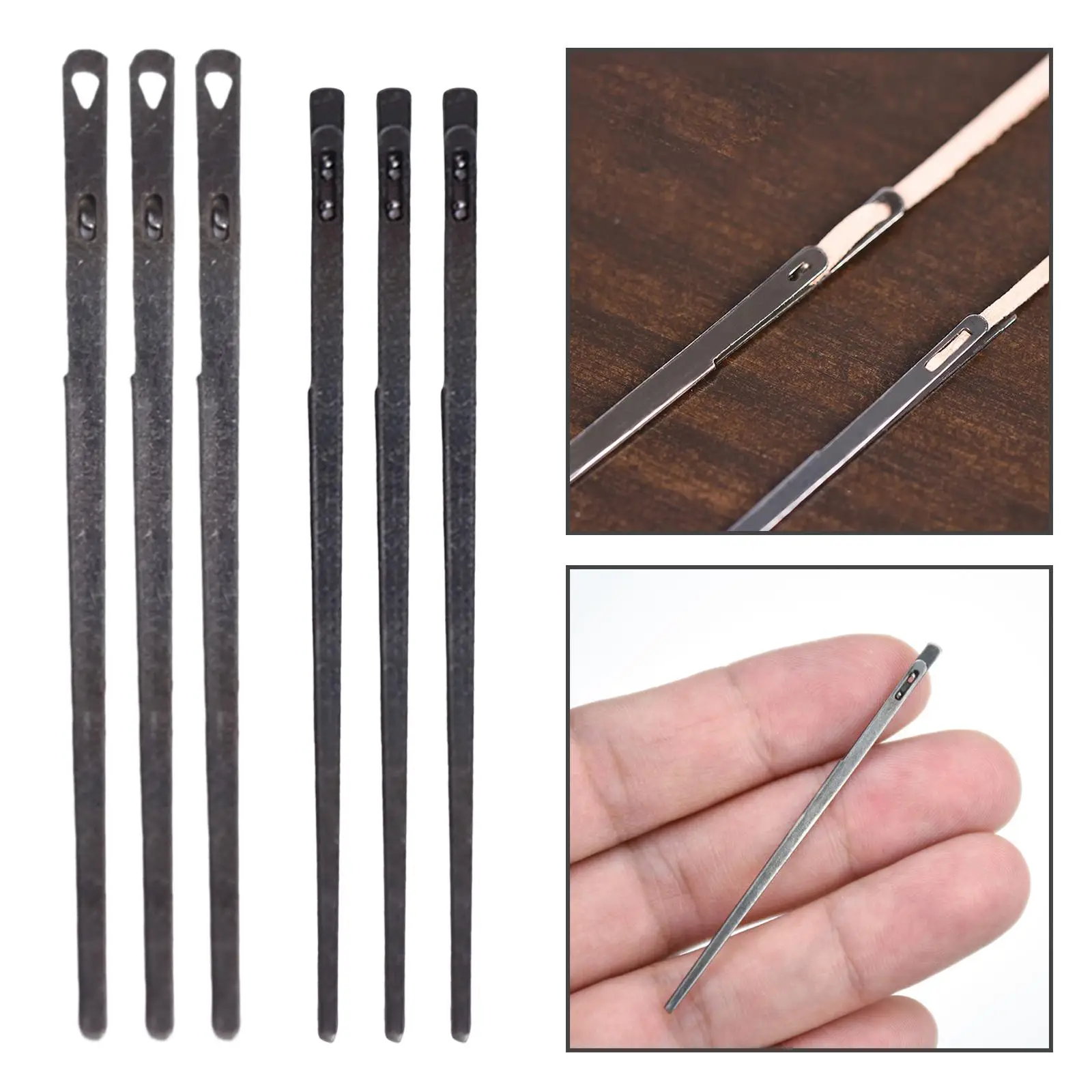 3Pcs Leather Lacing Needle Steel Leathercraft High Quality Handmade Repair for Fabric Painting Creative Gifts Needle Arts Crafts