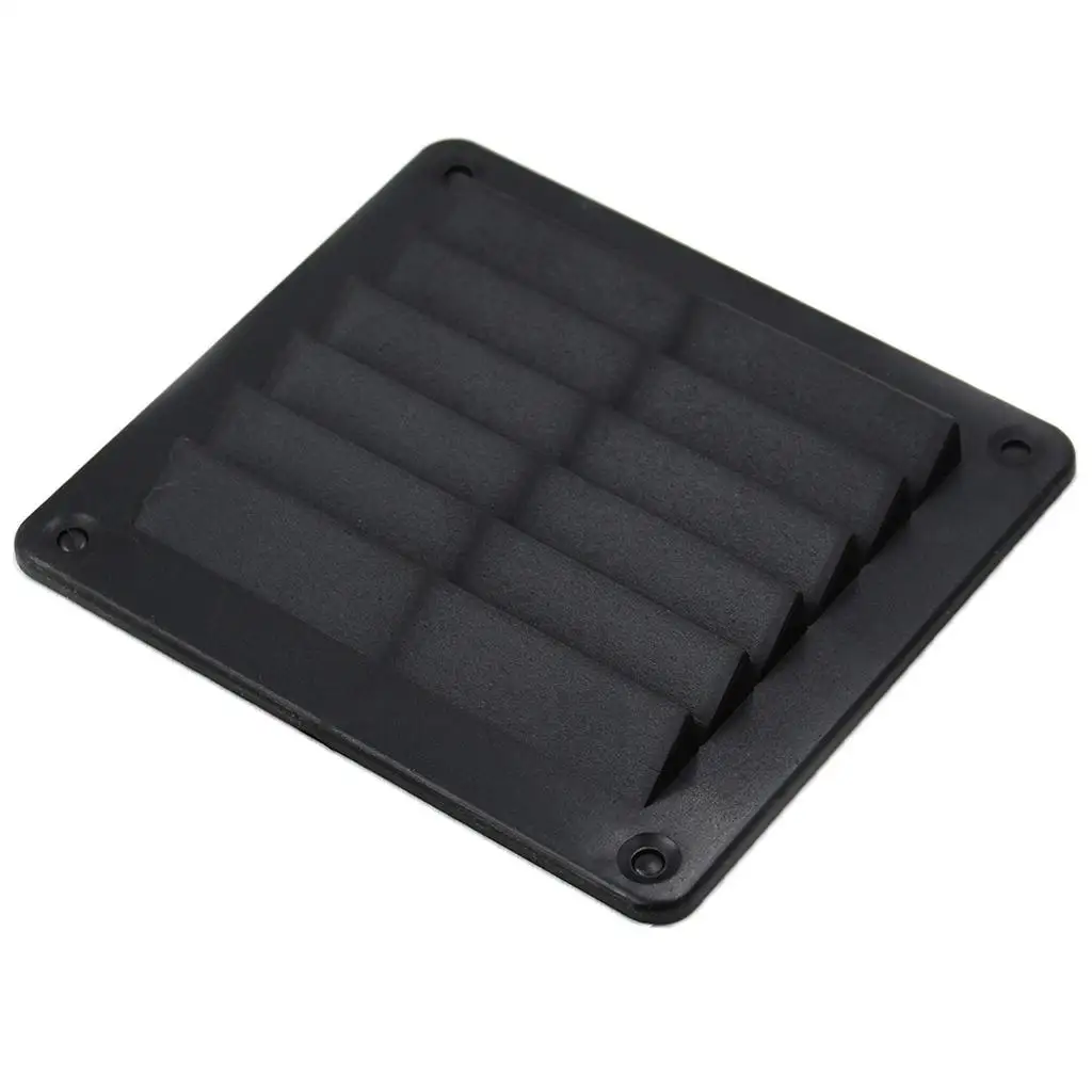 Replacement 5.5`` x 5`` Marine Boat Louvered Style Vent Cover (Black)