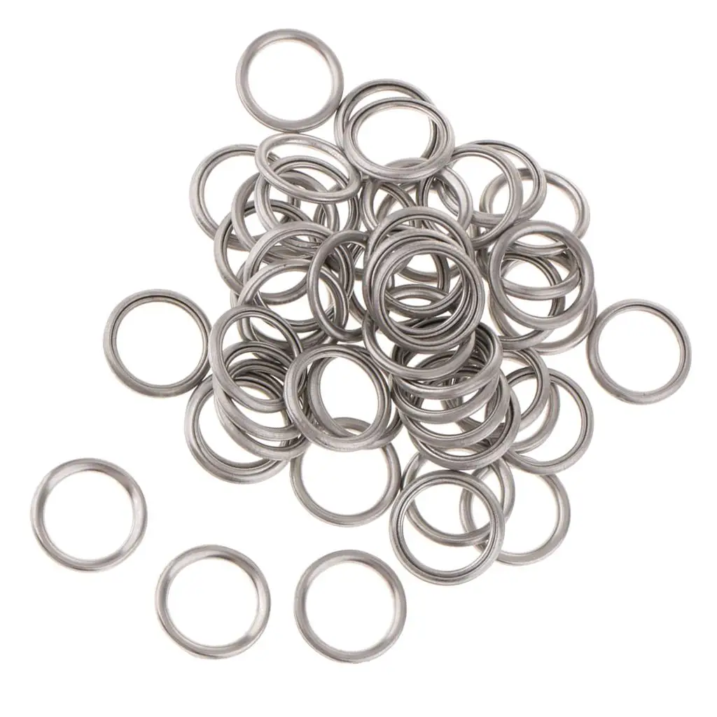 50 Pcs Oil Drain Plug Washer Gaskets MD050317 Fits for V5 V6 Aluminium Alloy