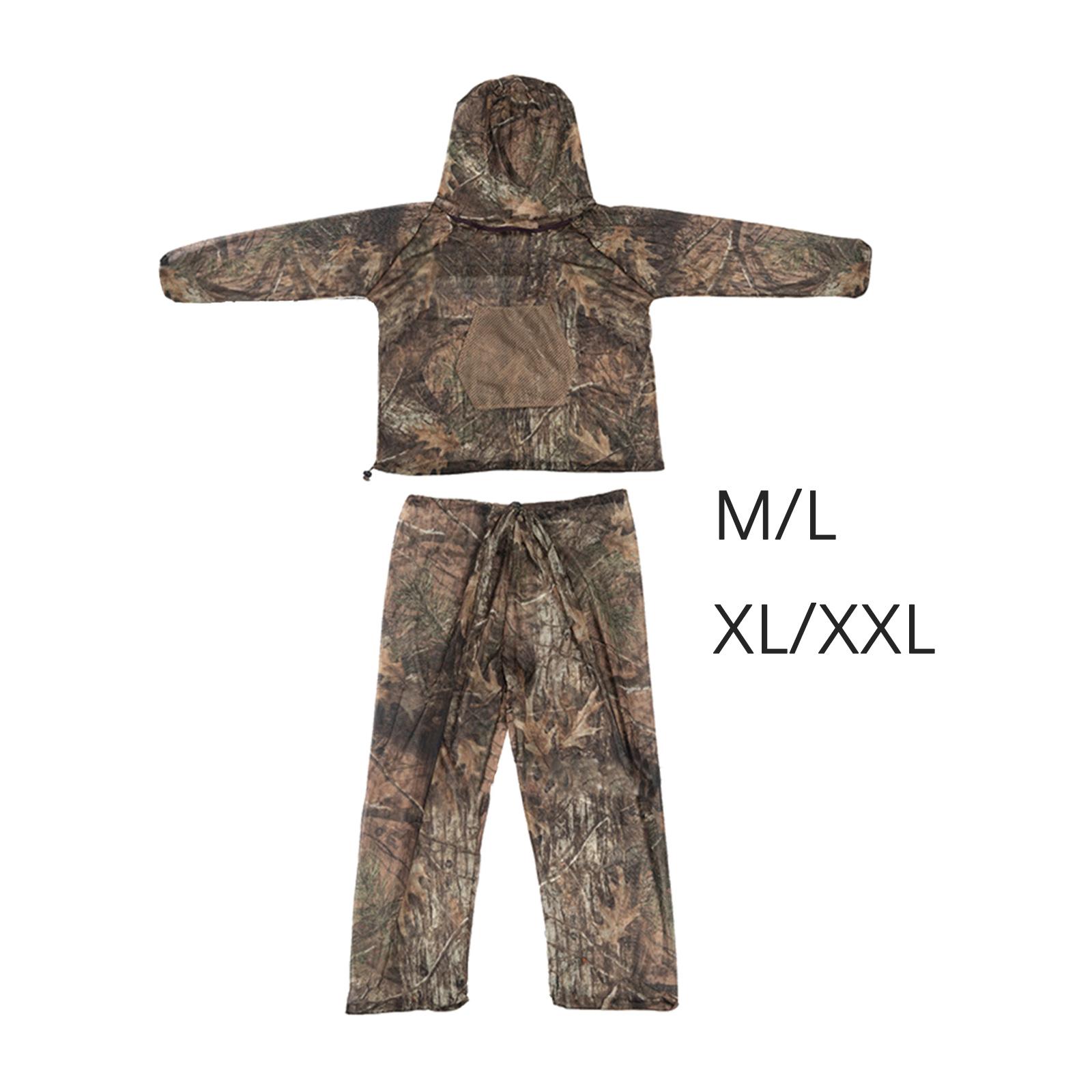 Mesh Hooded suits  proof Cloing Breaable Summer net Pants Jacket for Camping Hunting Unisex