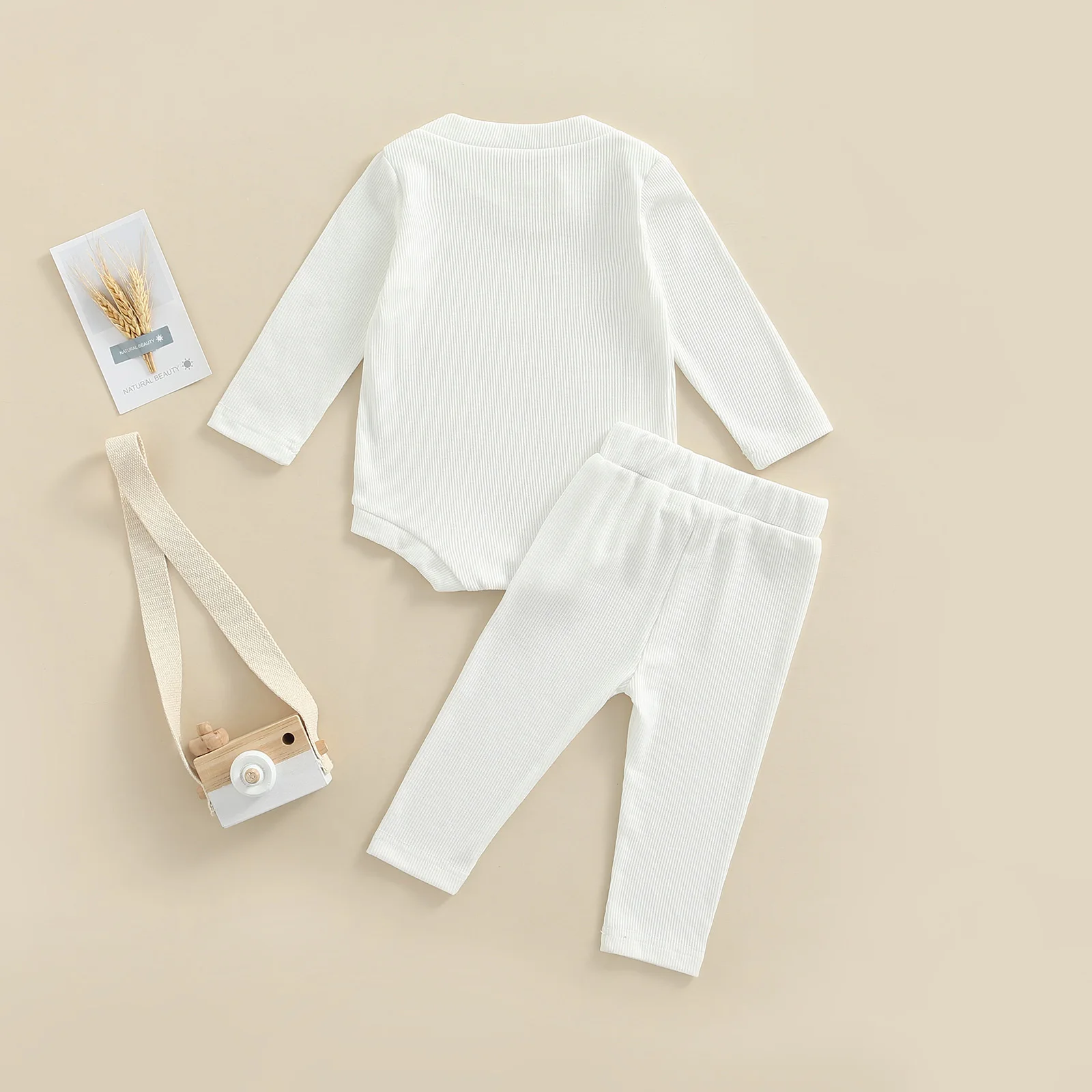 ma&baby 0-18M Spring Autumn Newborn Infant Baby Girls Boys Clothes Set Knitted Soft Romper Pants Outfits Clothing