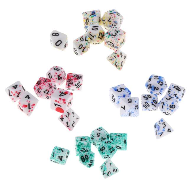 Lot De 30 Dés En Acrylique Multicolores - D6 22mm à Bords Arrondis Pour Jeux De Société Et Poker