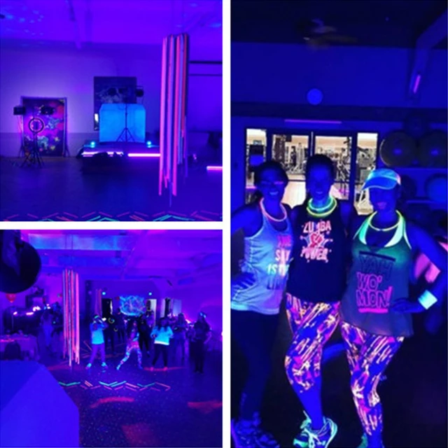 Tubo de tira de lámpara UV portátil, reflector de luz negra ultravioleta,  48LED, 10W, USB, 385-400nm, para escenario, decoración de fiesta y  discoteca - AliExpress
