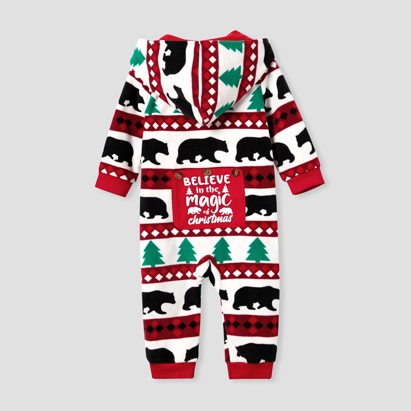 PatPat-Família combinando conjuntos de pijamas de Natal,