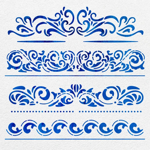 Wood Burning Stencil Flowers Stainless Steel Metal Stencils Template for  Wood Carving Drawing Engraving and Scrapbooking E7CB