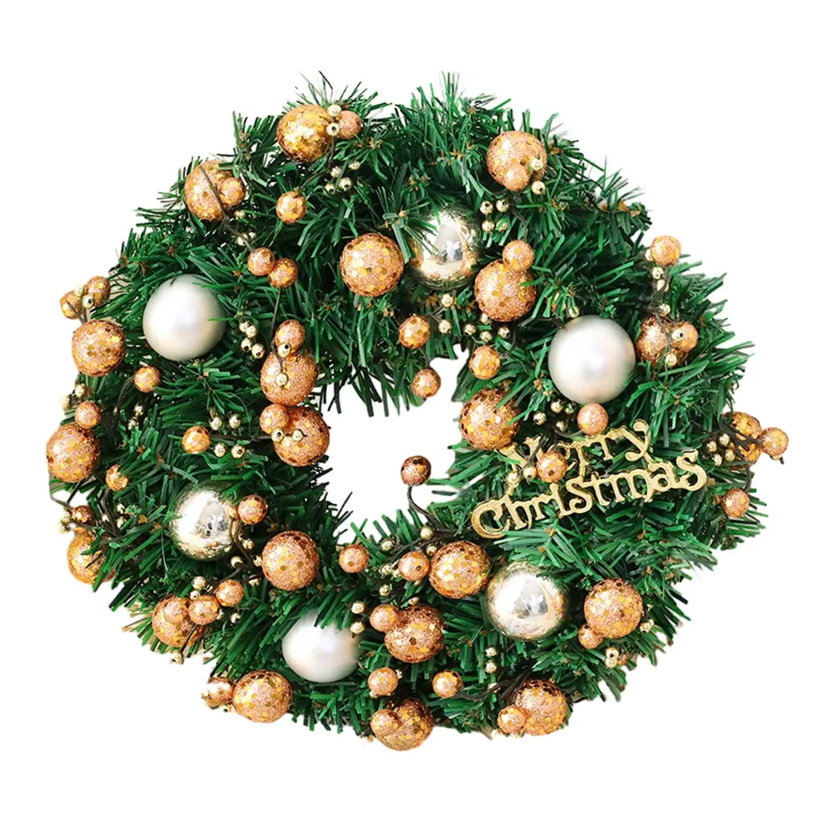 Artificial Christmas Wreath Front Door Hanging Wreath for Window Wall Porch
