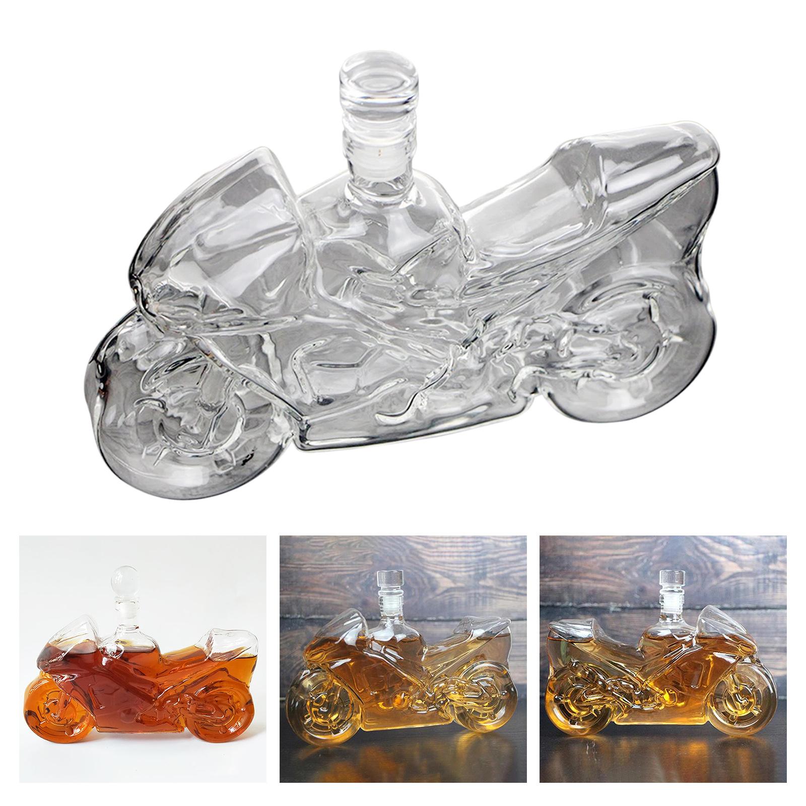 Liquor Decanters Hand-Blown Glass for Rum Tequila Wine Bottle for Groomsmen Gift