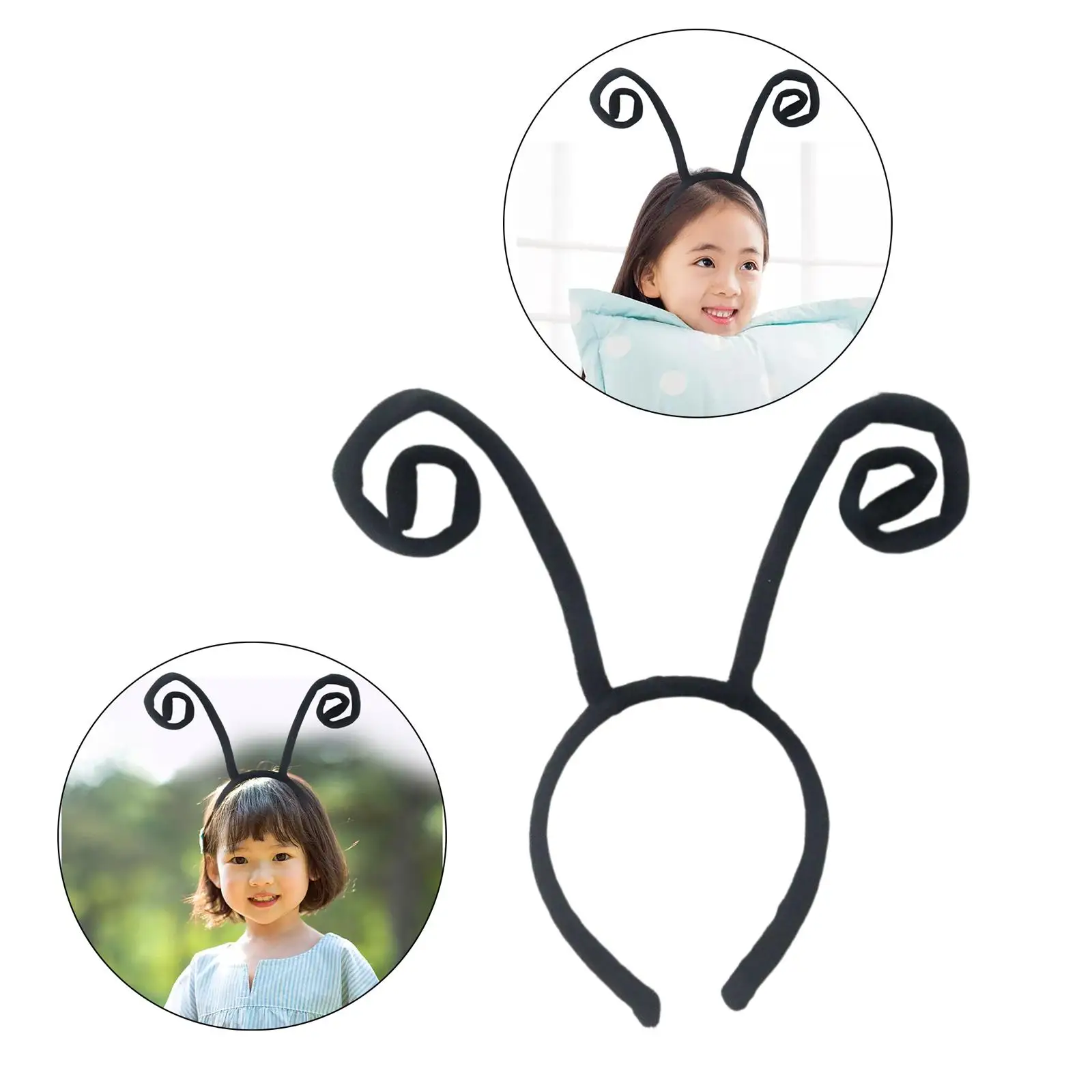 Animal Antennae Headwear Kids Hair Accessories Photo Props Headwraps Bug Bee Hair Hoop for Easter Costume Party Cosplay Festival