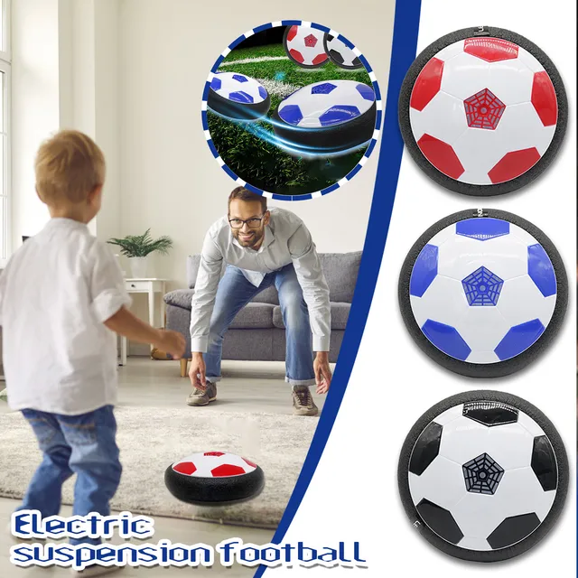 Juego de 2 pelotas de fútbol LLMoose Hover con luces LED y parachoques de  espuma suave para proteger muebles, juguetes para niños de 2 a 16 años de