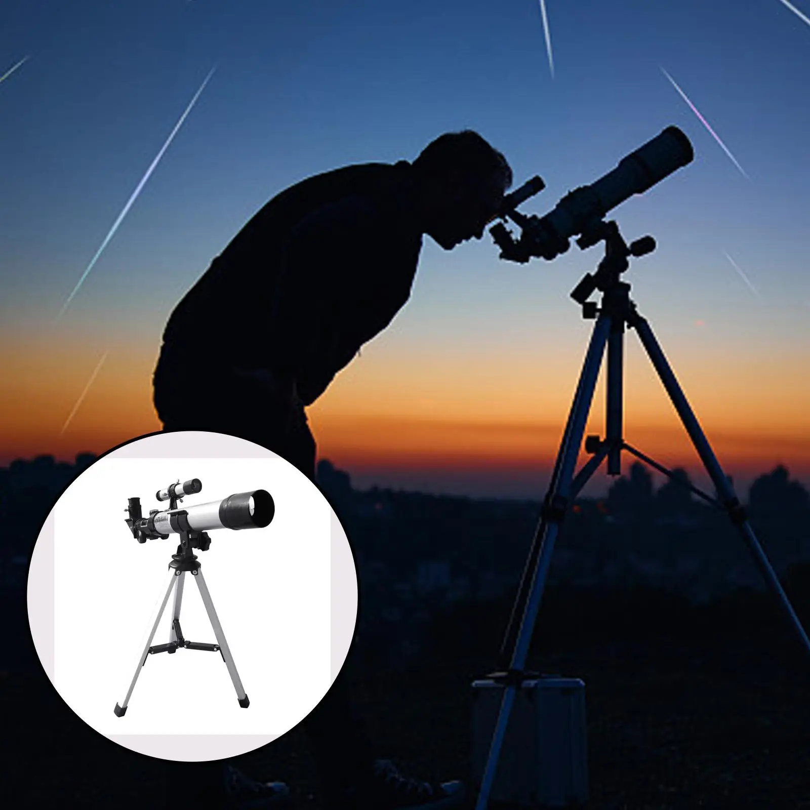 40400 Professional Astronomical Telescope High Magnification 1.5 Refractor Telescope for Beginners H20mm H12.5mm Student Gifts