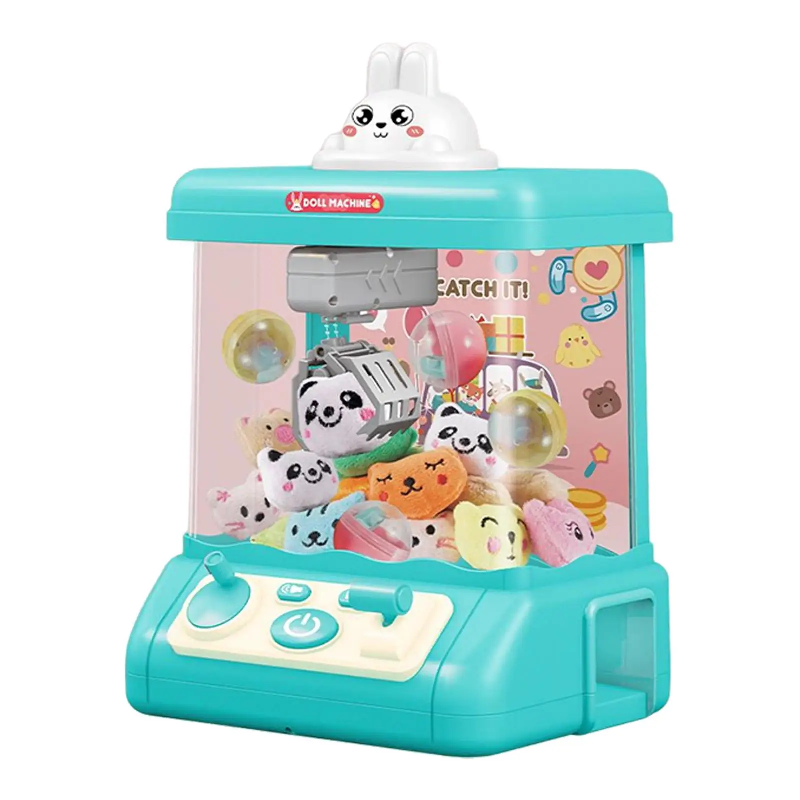 Household Claw Machine with Music and Lighting Arcade Game Gifts DIY Catching Doll Machine Grabber Machine Claw Toy for Children