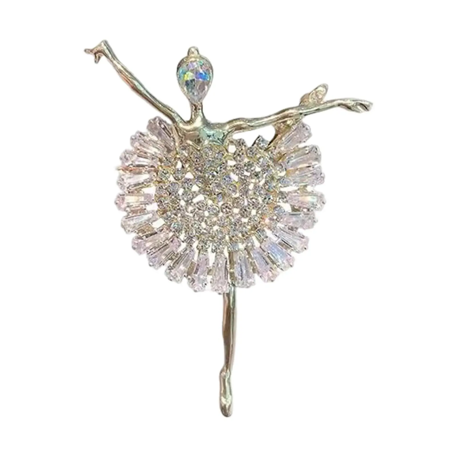 Alloy Ballet Dancer Brooch Wedding Bridal Pin ,Dancing Ballet Girl Brooch