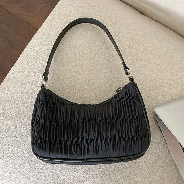 MM Brand Pleated Bag for Women Pleated Cloud Soft Designer Underarm Bags  Cute Girl Purses Ladies Top Handle Tote Bag Handbags