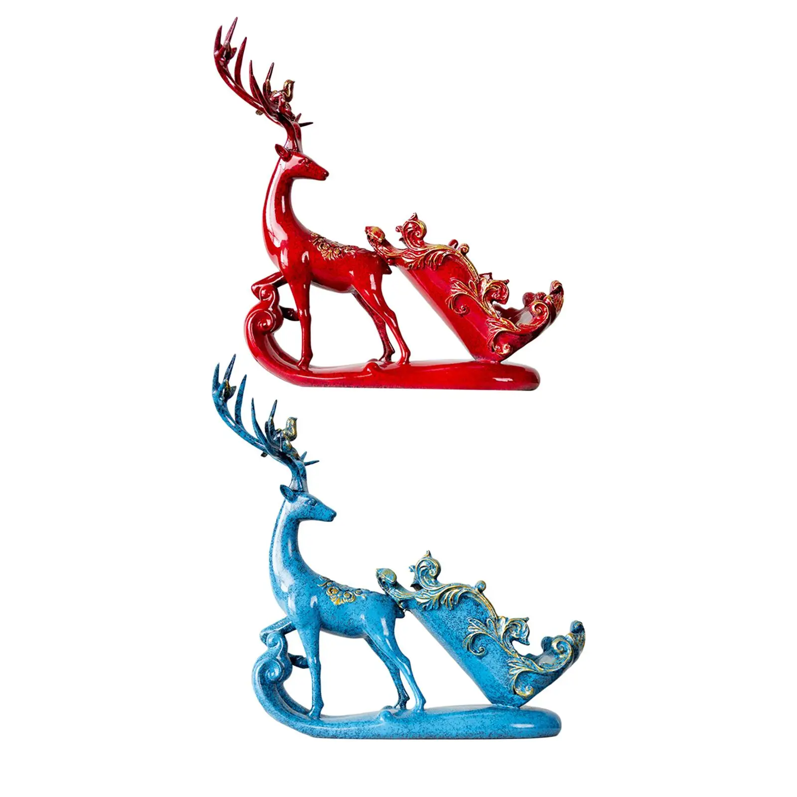 Display Shelf Nordic Deer Wine Rack Ornaments for Tabletop Cabinet Home