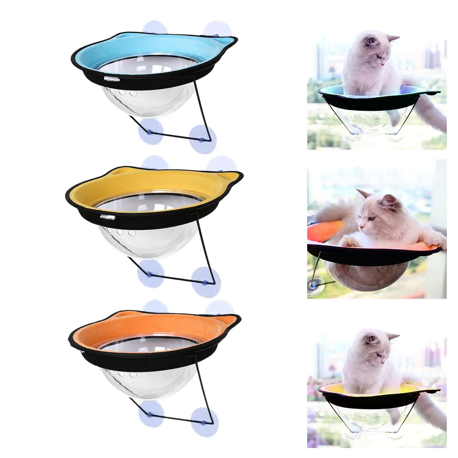 Suction Cup Cat Hammock Hanging Glass Cat Nest Space Capsule Four Seasons Universal Window Sill Nest Pet Supplies