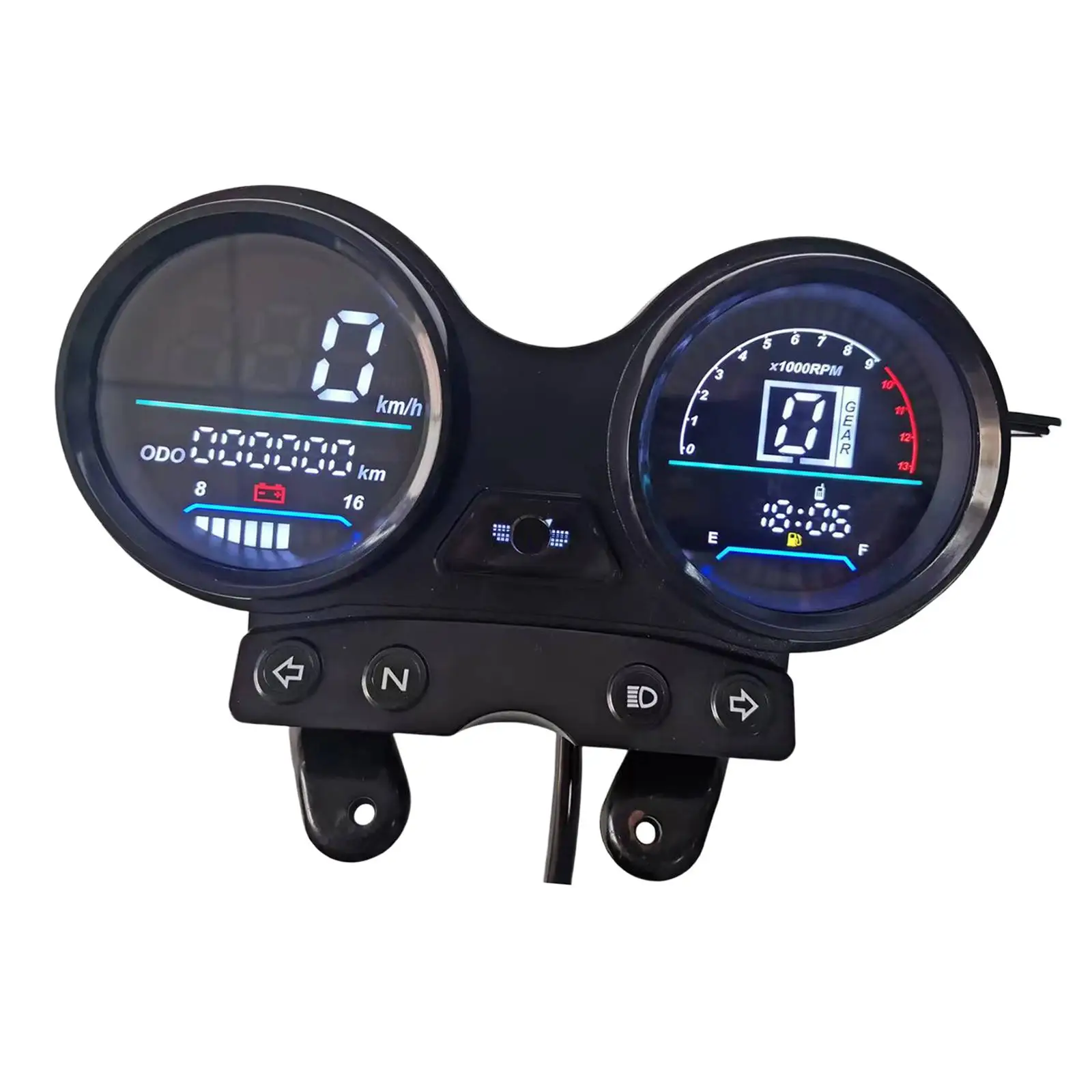 DC 12V Motorcycle Odometer Speedometer Fuel Gauge for Ybr 125 Accessory