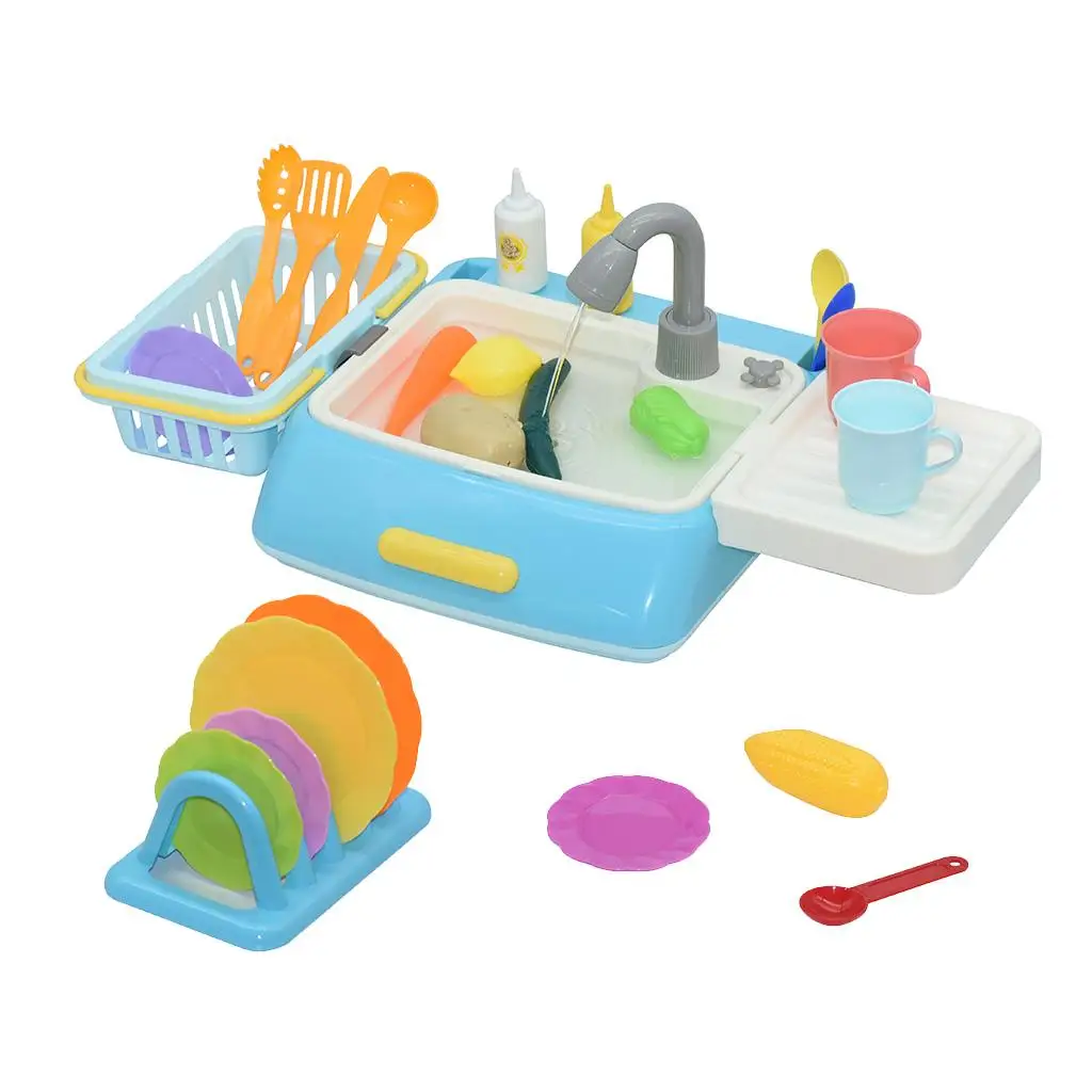 Electric Sink Pretend Play With Automatic Water Cycle System Gift
