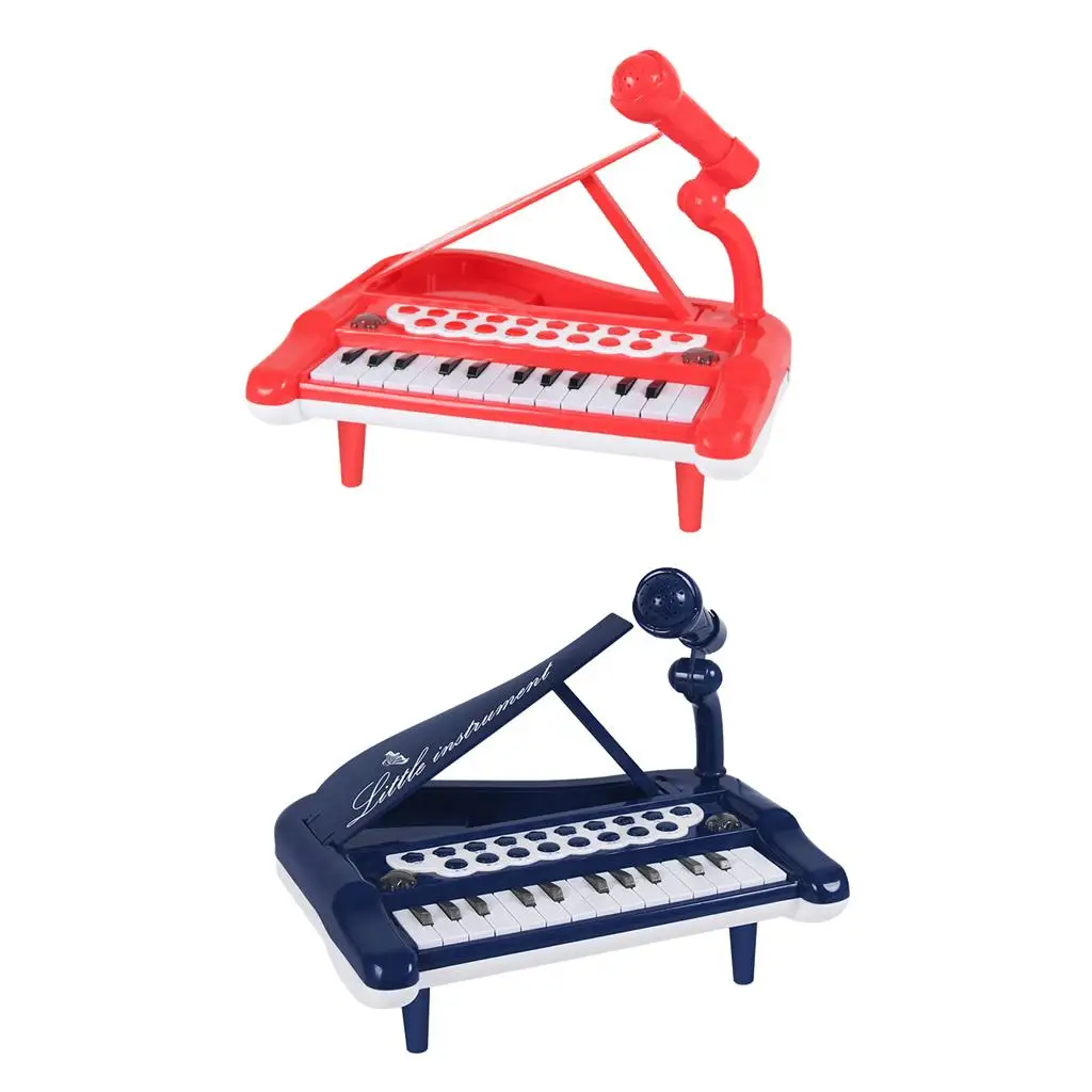 Kids  W/ Microphone 2 Electronic Piano Keyboard Development Toy