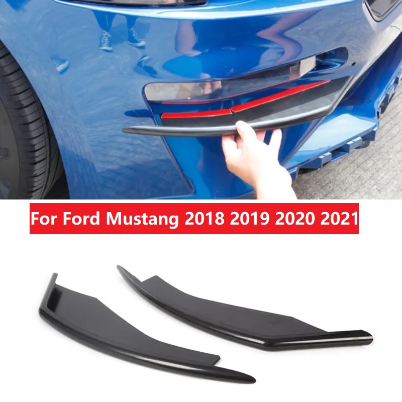 Kohle faser schwarz abs Auto Nebels chein werfer Lampe Dekoration Klinge Abdeckung Trim Aufkleber fit für Ford Mustang 2015-2018 – Detail 1