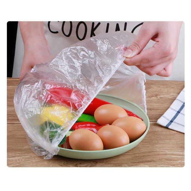 100pcs/pack Disposable Pe Food Storage Bags, Suitable For Kitchen & Outdoor  Camping