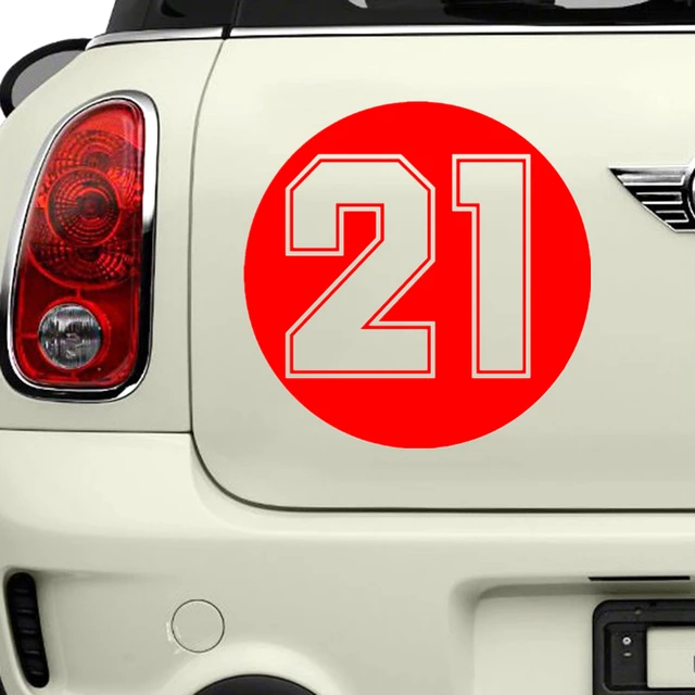 Number 21' Sticker