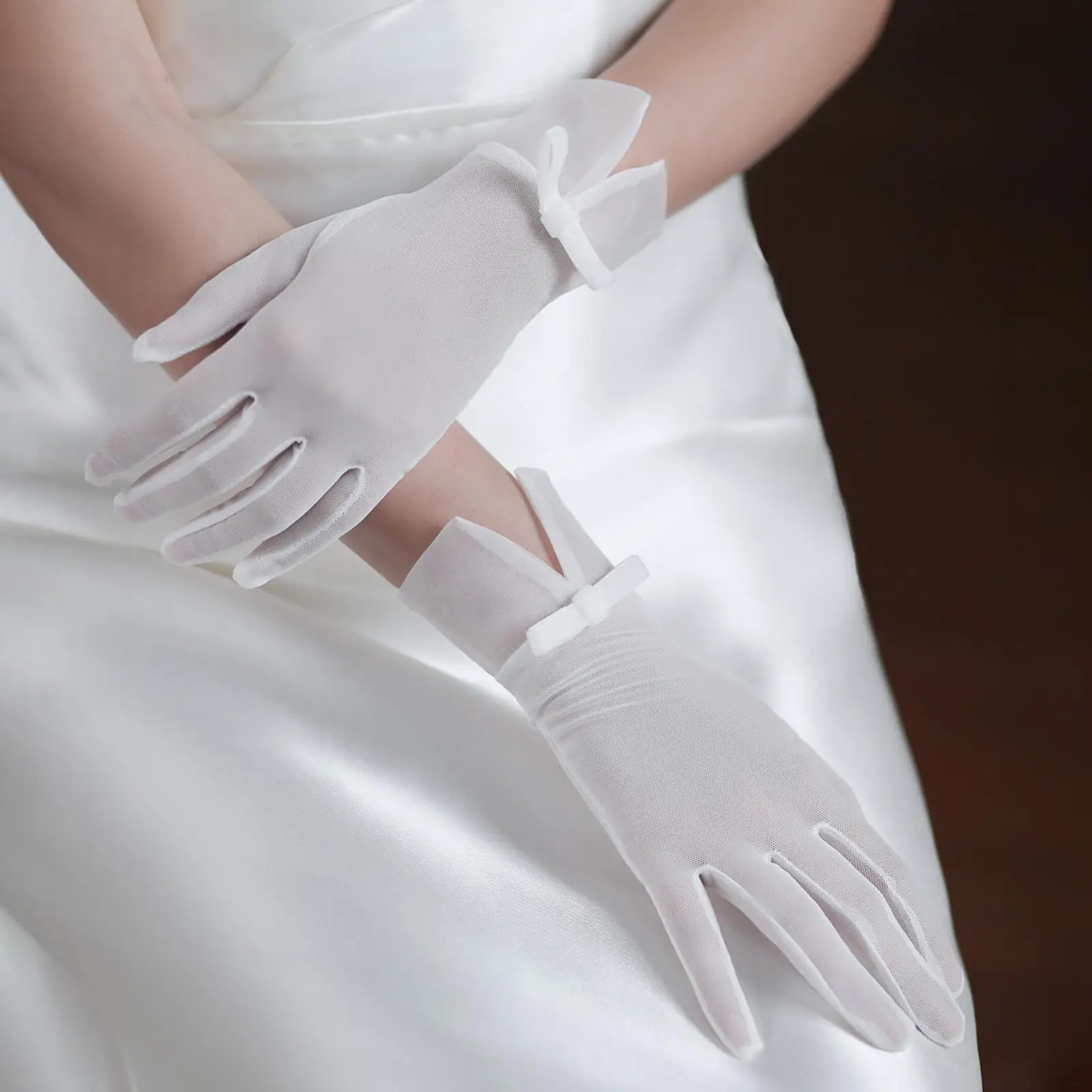 Wedding Bride Dress Gloves Women Gloves Lady Dancing Gloves Costume Accessories Dress up Elegant for Tea Party Banquet Halloween