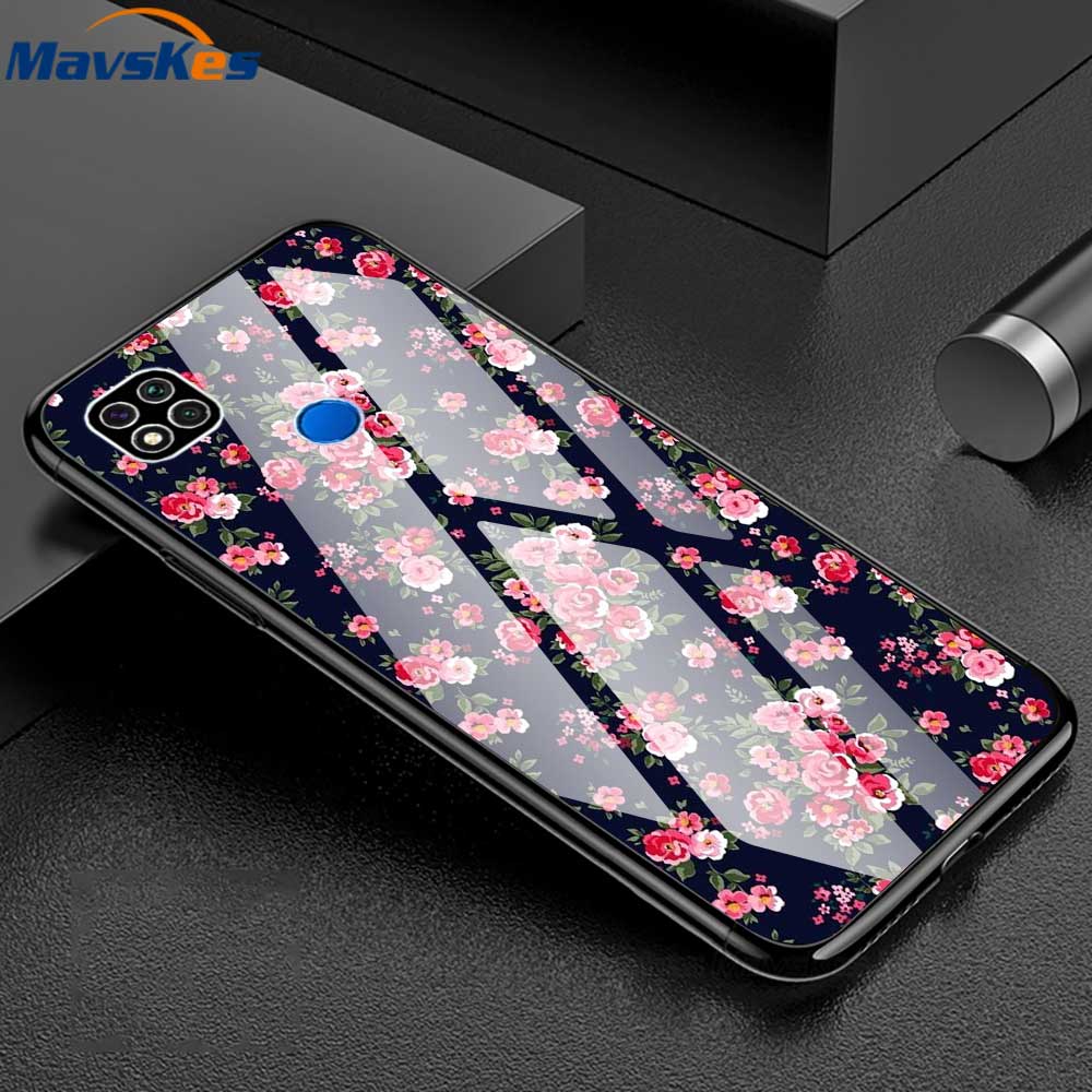 Tempered Glass Phone Case For Xiaomi Redmi 9C Silicone Bumper Back Cover For XIaomi Redmi 9C 10 9 C 10C Redmi9C NFC Case Fundas