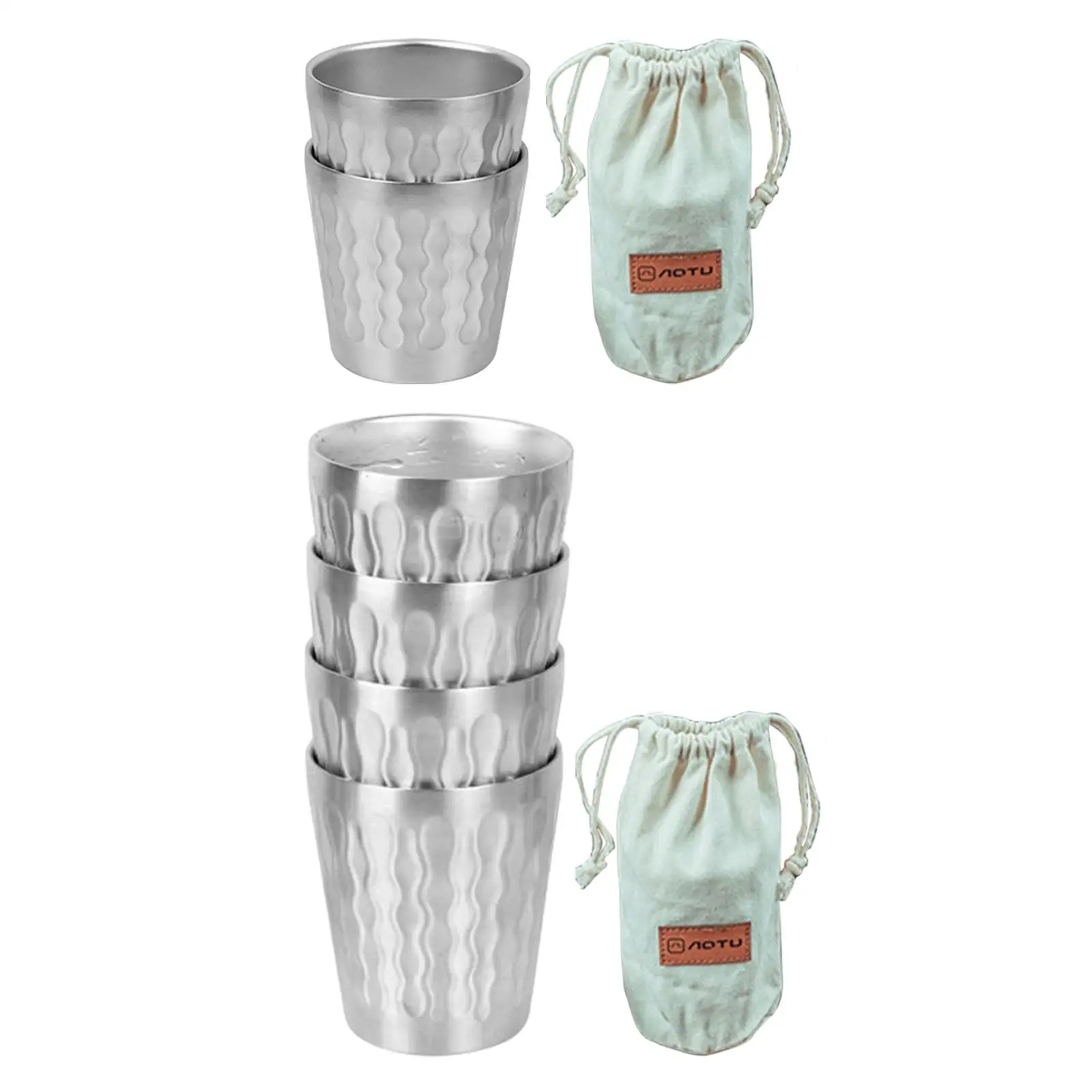 Stainless Steel Drinking Cups Double Wall Tumbler ,Coffee Cup Non Slip Bottom for Hot or Cold Beverages