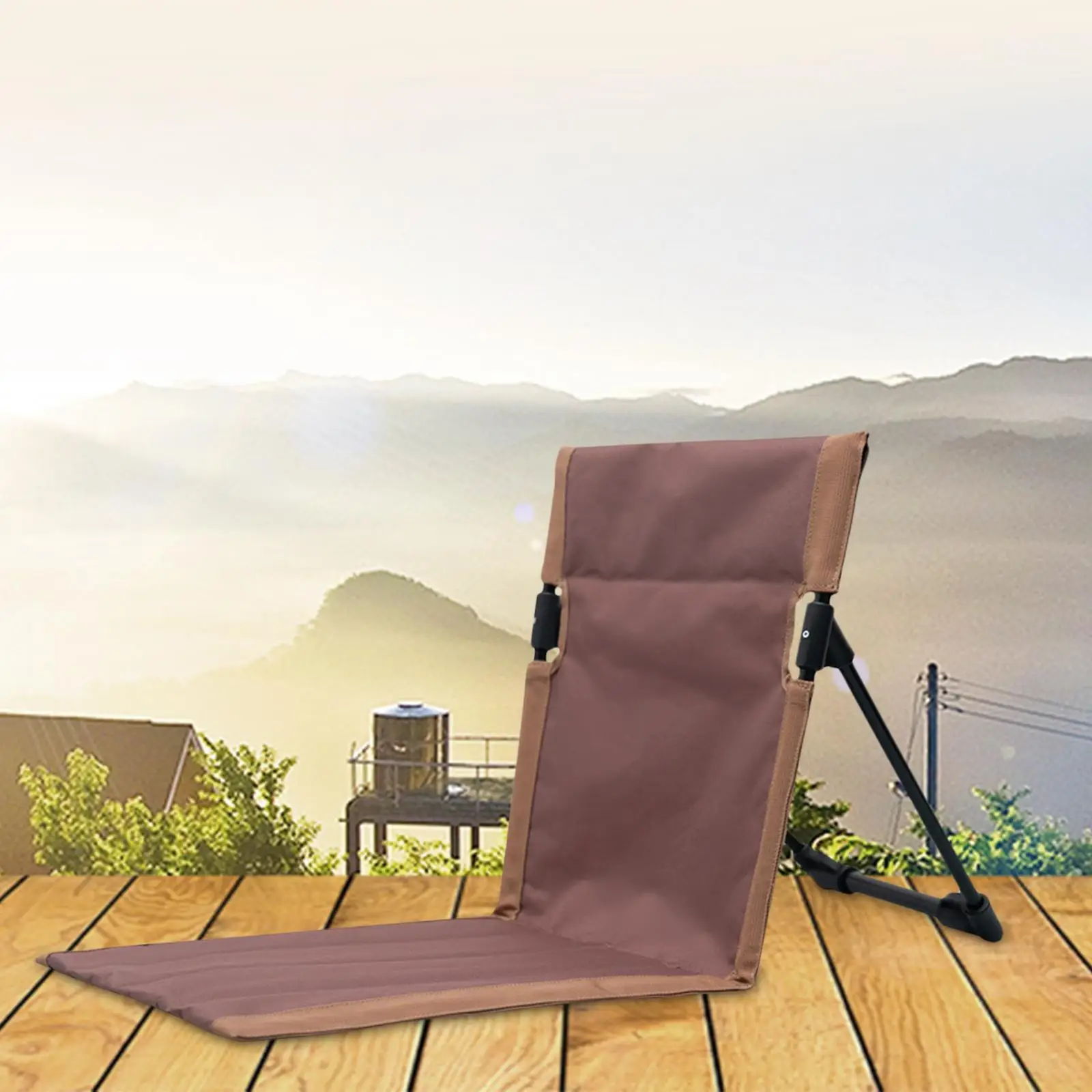 Backrest Pad Camping Mat Seat Cushion Stadium Chair Folding Lightweight Camping