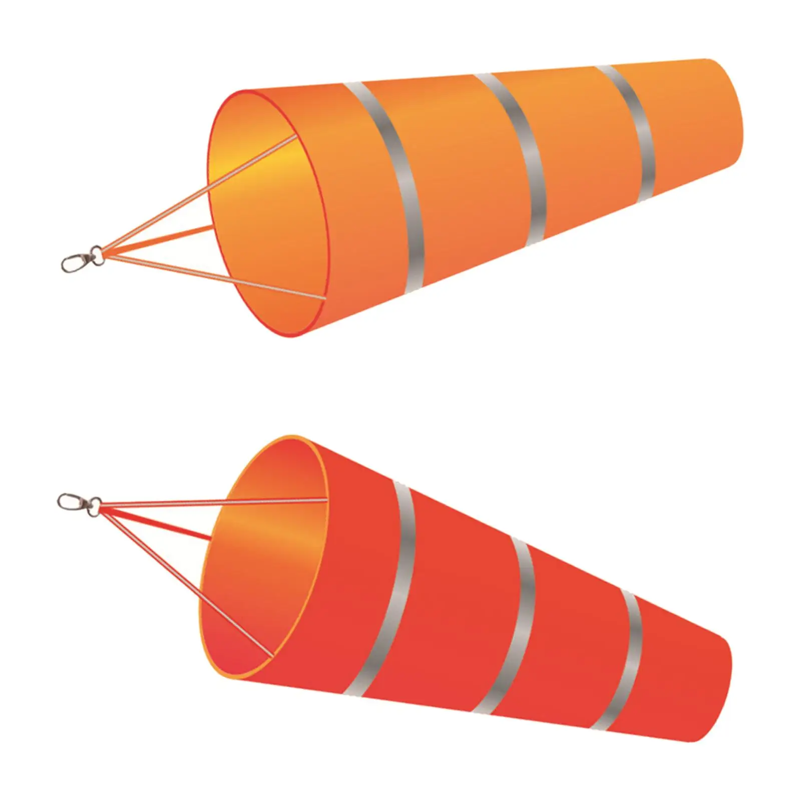Durable Windsock Wind Measurement Hanging Kite Toys with Reflective Belt Indicator Sock Bag Garden Outdoors
