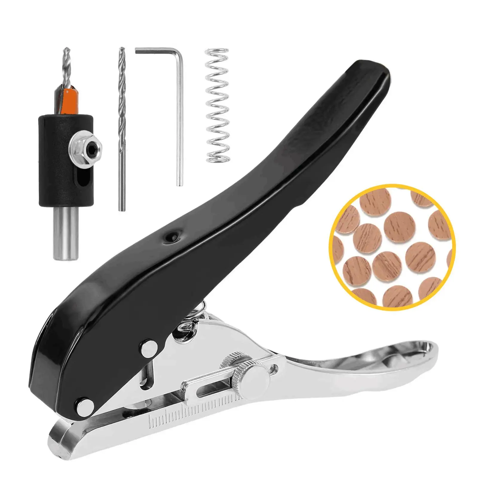 Manual Edge Band Puncher Plier Paper Punch Punching Tool Woodworking for Cards Photo