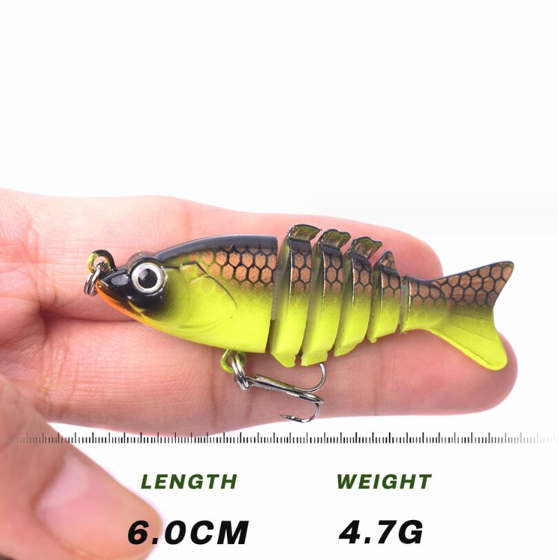 Title 2, 4.7G/8.5G Mini Swimbait Occhi 3D Multi Snodato ...