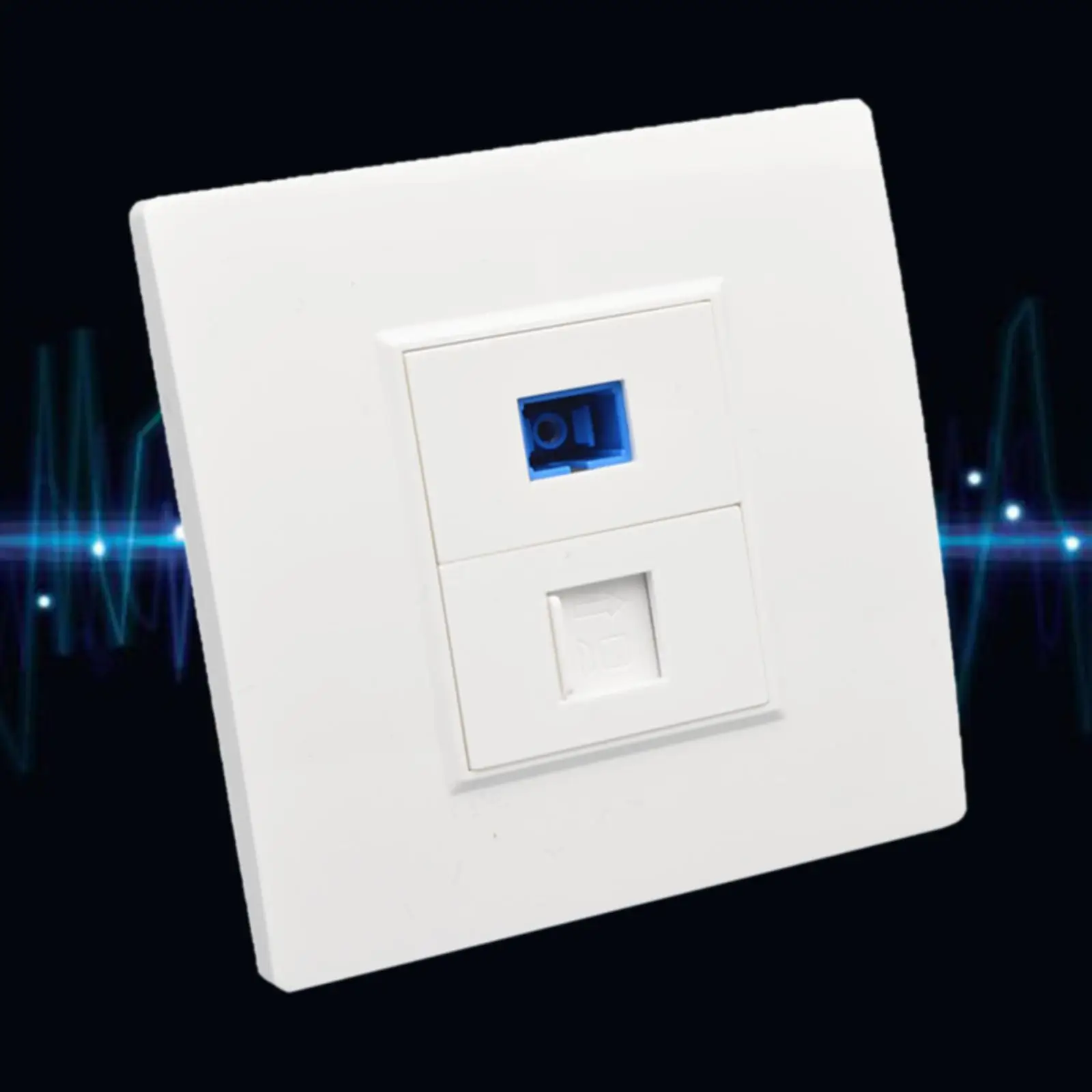 Network Wall Plate Outlet Supplies Socket Faceplate Easy Installation Durable