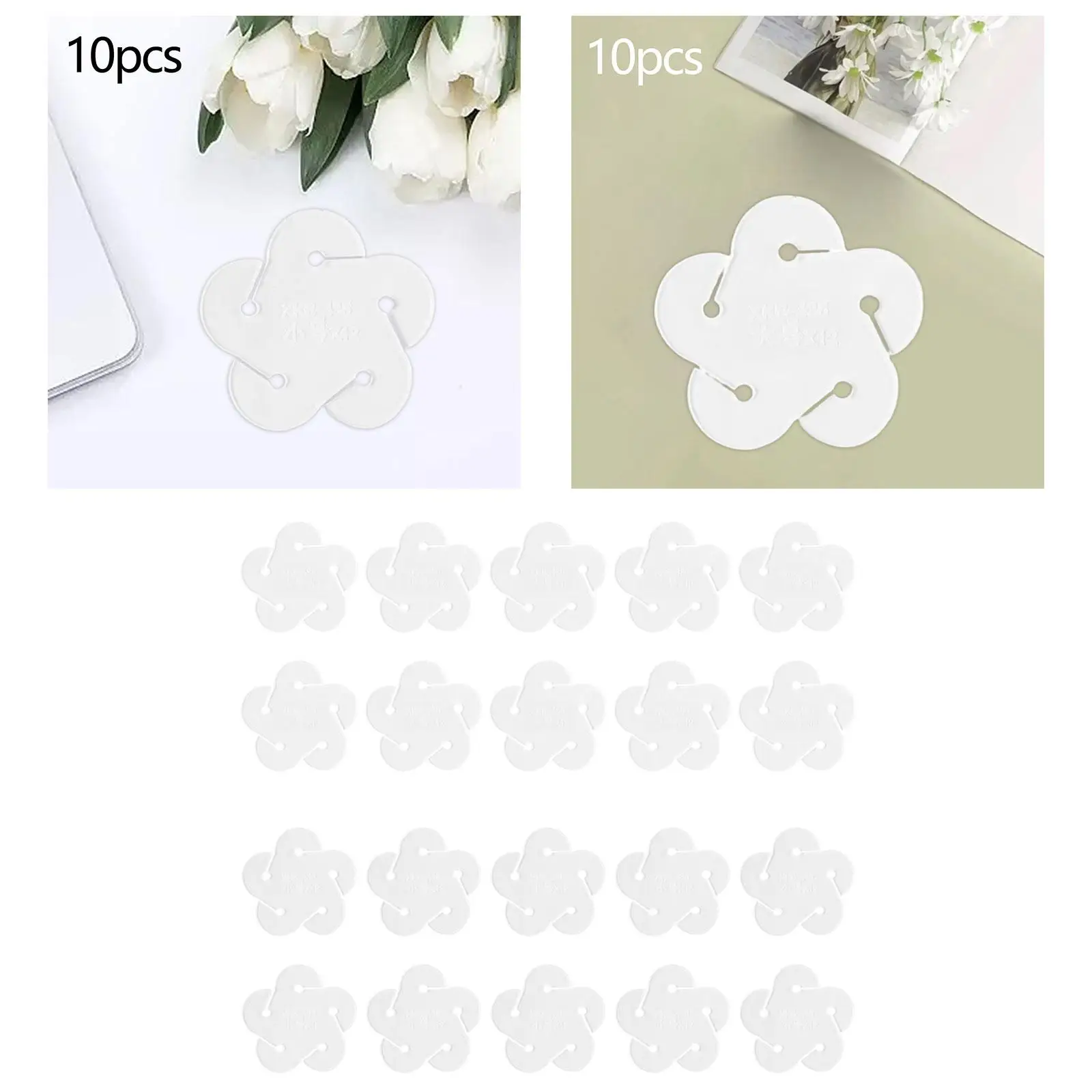 10 Pieces Key Chain Multifunction Durable Handmade Sewing Tool Leather Craft Pattern Stencil for Marking Stitching Devices