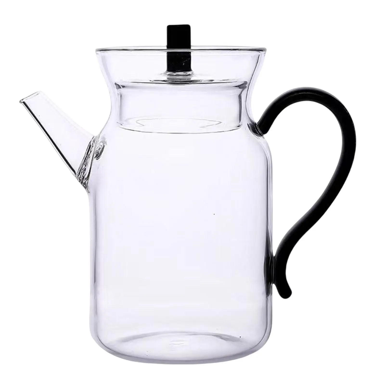 Portable Glass Water Pitcher 350ml Bottle Coffeeware Iced Tea Maker Juice Brewer Milk for Home Use Cafe Camping Bar Restaurant