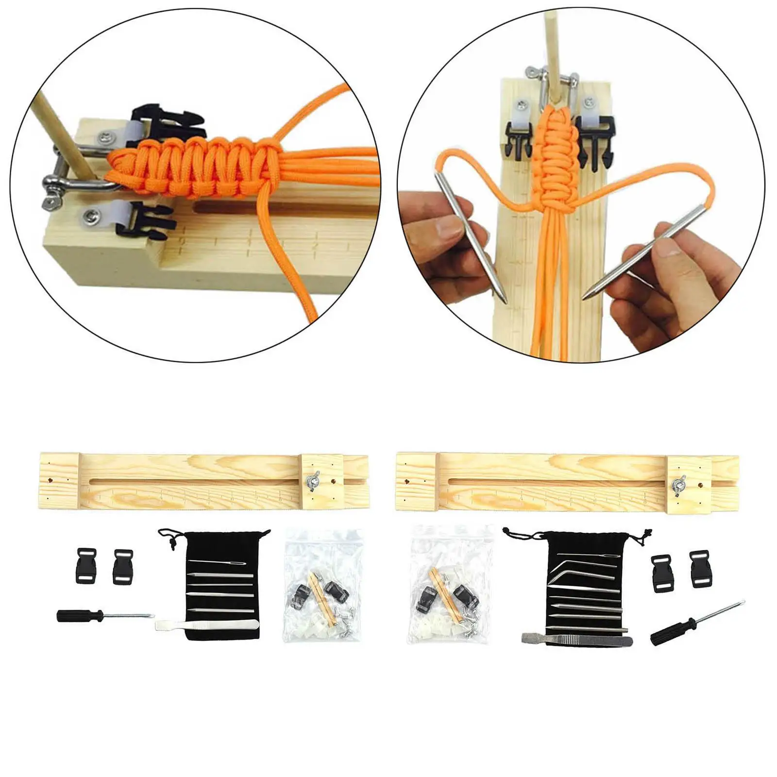 Jig Bracelet Maker Adjustable Wristband Maker Machine Parachute Cord Weaving Braiding Knitting Crafts