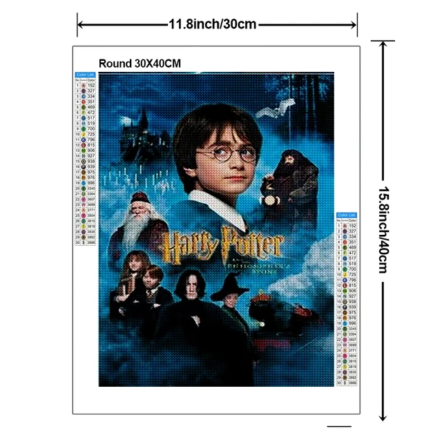 5D DIY Diamond Painting Slytherin Harry Potter School Badge Kit Wall Decor  Gift