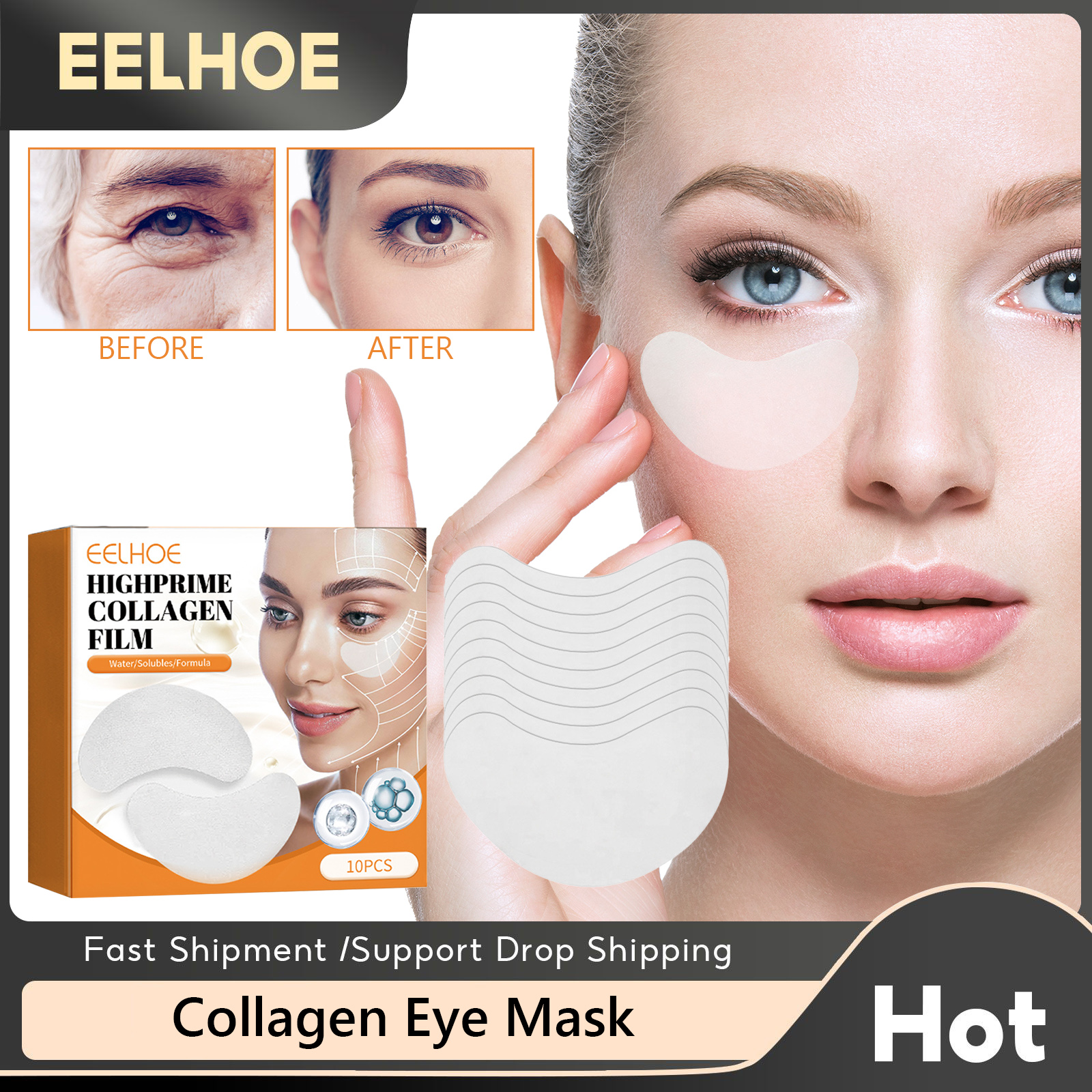 Best of EELHOE Collagen Eye Mask Wrinkle Remove Anti Puffiness Fade Dark Circle Improve Eye Bag Whitening Lightening Firming Eye Patches Reviews & Tips