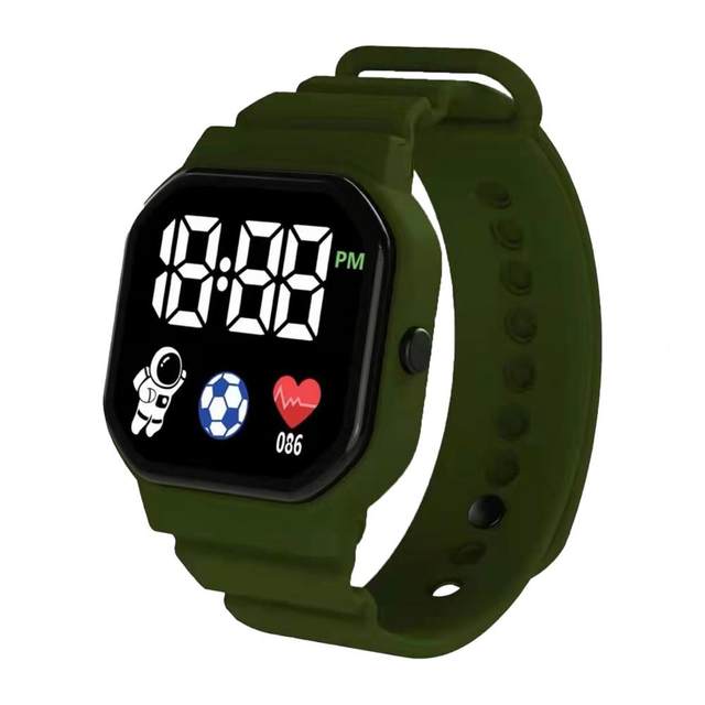 Sport Digital Watch Women Men Square LED Watch Silicone Electronic Wat –  Miau12