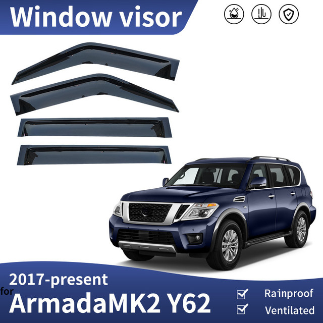 DOOR VISOR Window Visor for Nissan Armada Y62 20172018 2019 2020