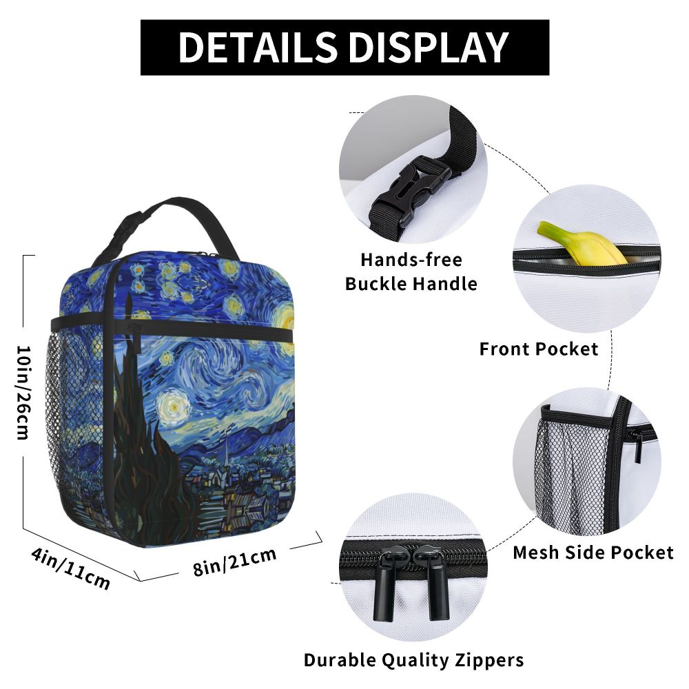 Merch Starry Night Food Box Refrigerador multifunções para a escola