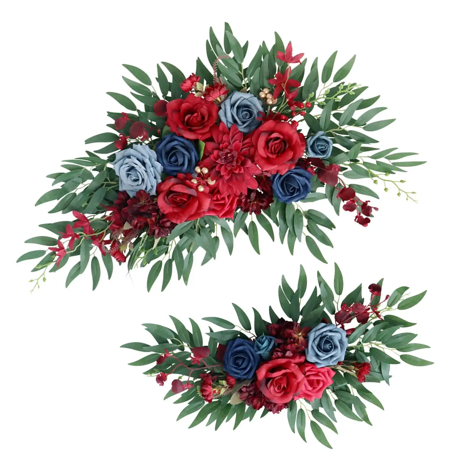 2Pcs Artificial Arch Flower Floral Decorations for Arrangement Reception